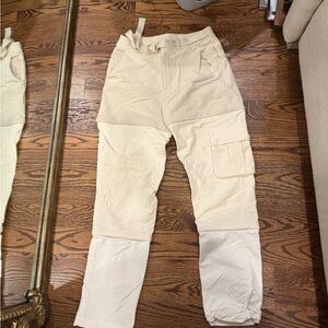 Outdoor Voices Cream Cargo Joggers